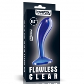 Синяя анальная втулка Flawless Clear Prostate Plug 6.0 - 15 см. - Lovetoy - в Череповце купить с доставкой