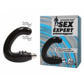 Чёрный массажёр простаты серии Sex Expert - Sex Expert - в Череповце купить с доставкой