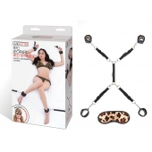 Леопардовая фиксация на матрас для рук и ног Classic Bedspreader - Lux Fetish - купить с доставкой в Череповце