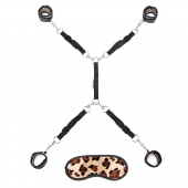 Леопардовая фиксация на матрас для рук и ног Classic Bedspreader - Lux Fetish - купить с доставкой в Череповце