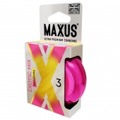 Ароматизированные презервативы Maxus Exotic Mix - 3 шт. - Maxus - купить с доставкой в Череповце