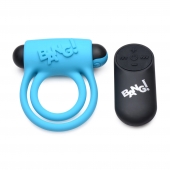 Голубое эрекционное виброкольцо 28X Remote Control Vibrating Cock Ring   Bullet - XR Brands - в Череповце купить с доставкой