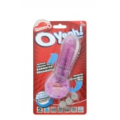 Фиолетовое эрекционное кольцо с вибрацией и пальчиком OYEAH PURPLE - Screaming O - в Череповце купить с доставкой
