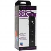 Насадка-фаллоимитатор Vac-U-Lock CodeBlack 8 Inch Classic Dong - 19,3 см. - Doc Johnson - купить с доставкой в Череповце