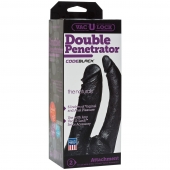 Черная насадка-фаллоимитатор для двойной стимуляции Double Penetrator - 16 см. - Doc Johnson - купить с доставкой в Череповце