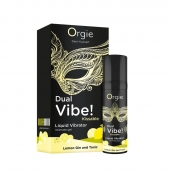 Съедобный жидкий вибратор Dual Vibe! со вкусом лимонного джина с тоником - 15 мл. - ORGIE - купить с доставкой в Череповце