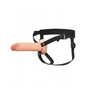 Полый страпон на ремнях 8’’ Hollow Silicone Strap-on - Pipedream - купить с доставкой в Череповце