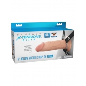Полый страпон на ремнях 6’’ Hollow Silicone Strap-on - Pipedream - купить с доставкой в Череповце