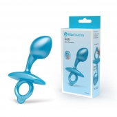 Голубая анальная пробка для массажа простаты Bulb Silicone Prostate Plug - 10,7 см. - b-Vibe - в Череповце купить с доставкой