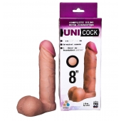 Фаллическая насадка для страпона UNICOCK 8  - 20 см. - LOVETOY (А-Полимер) - купить с доставкой в Череповце