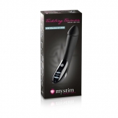 Вибратор с электростимуляцией Tickling Truman Black Edition - 27 см. - MyStim - купить с доставкой в Череповце