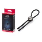 Тёмно-серое эрекционное кольцо с зажимом Again and Again Adjustable Cock Ring - Fifty Shades of Grey - в Череповце купить с доставкой