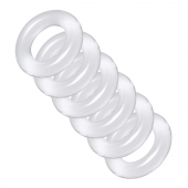 Комплект из 6 прозрачных эрекционных колец Ring Master Custom Ball Stretcher Kit - XR Brands - в Череповце купить с доставкой