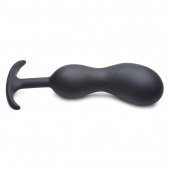 Черный массажер простаты с утяжелителями Premium Silicone Weighted Prostate Plug XL - 20,8 см. - XR Brands - в Череповце купить с доставкой