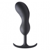 Черный массажер простаты с утяжелителями Premium Silicone Weighted Prostate Plug XL - 20,8 см. - XR Brands - в Череповце купить с доставкой