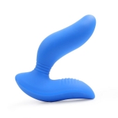 Синий вибромассажер простаты 3,5’’ Curve P-spot Massager - 12 см. - Erokay - в Череповце купить с доставкой