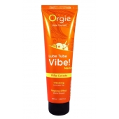Гель с эффектом вибрации Lube Tube Vibe Medium Pina Colada - 100 мл. - ORGIE - купить с доставкой в Череповце