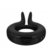 Черное эрекционное кольцо Marry Me Rechargeable Vibrating Cockring - Adrien Lastic - в Череповце купить с доставкой