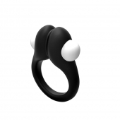 Черное эрекционное кольцо Zippy Vibrating Ring With Bullet - Adrien Lastic - в Череповце купить с доставкой