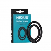 Черное двойное эрекционное кольцо Nexus Enduro Double - Nexus Range - в Череповце купить с доставкой