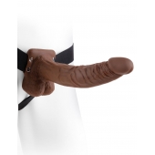 Полый мужской фаллопротез Hollow Strap-On with Balls - 24 см. - Pipedream - купить с доставкой в Череповце