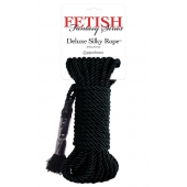 Черная веревка для фиксации Deluxe Silky Rope - 9,75 м. - Pipedream - купить с доставкой в Череповце