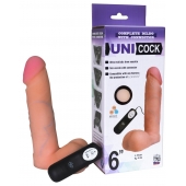 Фаллическая насадка Харнесс UNICOCK 6  с вибрацией - 18 см. - LOVETOY (А-Полимер) - купить с доставкой в Череповце