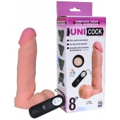 Фаллическая насадка Харнесс UNICOCK 8  с вибрацией - 20 см. - LOVETOY (А-Полимер) - купить с доставкой в Череповце