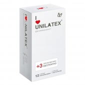 Ультратонкие презервативы Unilatex Ultra Thin - 12 шт. + 3 шт. в подарок - Unilatex - купить с доставкой в Череповце