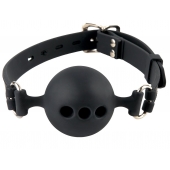 Силиконовый кляп-шар с отверстиями для дыхания Silicone Breathable Ball Gag Small - Pipedream - купить с доставкой в Череповце