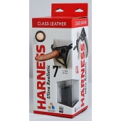Насадка-фаллоимитатор на кожаных трусиках Harness Ultra Realistic 7  - 18 см. - LOVETOY (А-Полимер) - купить с доставкой в Череповце