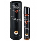 Массажное масло с ароматом крем брюле Huile de Massage Gourmande Creme Brulée - 59 мл. - Plaisir Secret - купить с доставкой в Череповце