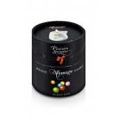 Массажная свеча с ароматом бубль-гума Bougie de Massage Gourmande Bubble Gum - 80 мл. - Plaisir Secret - купить с доставкой в Череповце