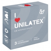 Презервативы с рёбрами Unilatex Ribbed - 3 шт. - Unilatex - купить с доставкой в Череповце