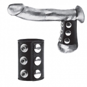 Утяжка на пенис на кнопочках 100% PVC STRAP WITH METAL SNAP - BlueLine - купить с доставкой в Череповце