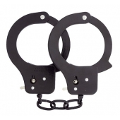 Чёрные наручники из листового металла BONDX METAL CUFFS BLACK - Dream Toys - купить с доставкой в Череповце