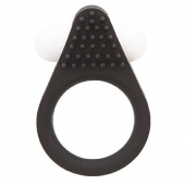 Чёрное эрекционное кольцо LIT-UP SILICONE STIMU RING 1 BLACK - Dream Toys - в Череповце купить с доставкой