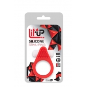 Красное эрекционное кольцо LIT-UP SILICONE STIMU RING 1 RED - Dream Toys - в Череповце купить с доставкой
