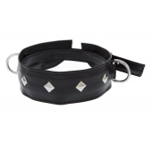 Полиуретановый ошейник с пуклями и D-кольцами Collar with Studs - Blush Novelties - купить с доставкой в Череповце