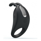 Чёрное эрекционное кольцо с вибрацией Rabbit Vibrator - Baile - в Череповце купить с доставкой