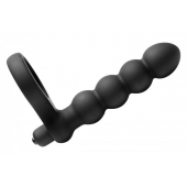 Насадка для двойного проникновения Double Fun Cock Ring with Double Penetration Vibe - XR Brands - в Череповце купить с доставкой