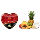 Массажная свеча с ароматом экзотических фруктов Bougie Massage Candle - 35 мл. - Plaisir Secret - купить с доставкой в Череповце