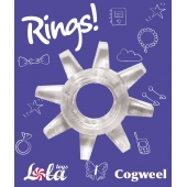 Прозрачное эрекционное кольцо Rings Cogweel - Lola Games - в Череповце купить с доставкой