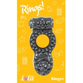 Чёрное эрекционное кольцо Rings Ringer - Lola Games - в Череповце купить с доставкой