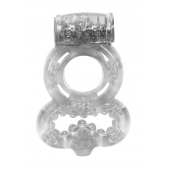 Прозрачное эрекционное кольцо Rings Treadle с подхватом - Lola Games - в Череповце купить с доставкой