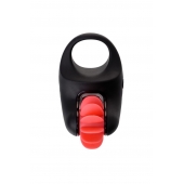 Чёрно-красное эрекционное виброкольцо Erotist - Erotist Adult Toys - в Череповце купить с доставкой