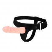 Телесный фаллоимитатор на трусиках Jessica Strap-On - 15,5 см. - Baile - купить с доставкой в Череповце
