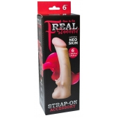 Телесная насадка REAL Standard с усиками на основании - 19 см. - LOVETOY (А-Полимер) - купить с доставкой в Череповце