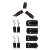 Комплект наручников и поножей LUXURIOUS BED RESTRAINT CUFF SET - Blush Novelties - купить с доставкой в Череповце