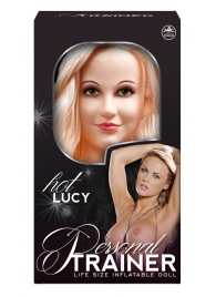 Надувная кукла с вибрацией и 2 любовными отверстиями Hot Lucy Lifesize Love Doll - NMC - в Череповце купить с доставкой